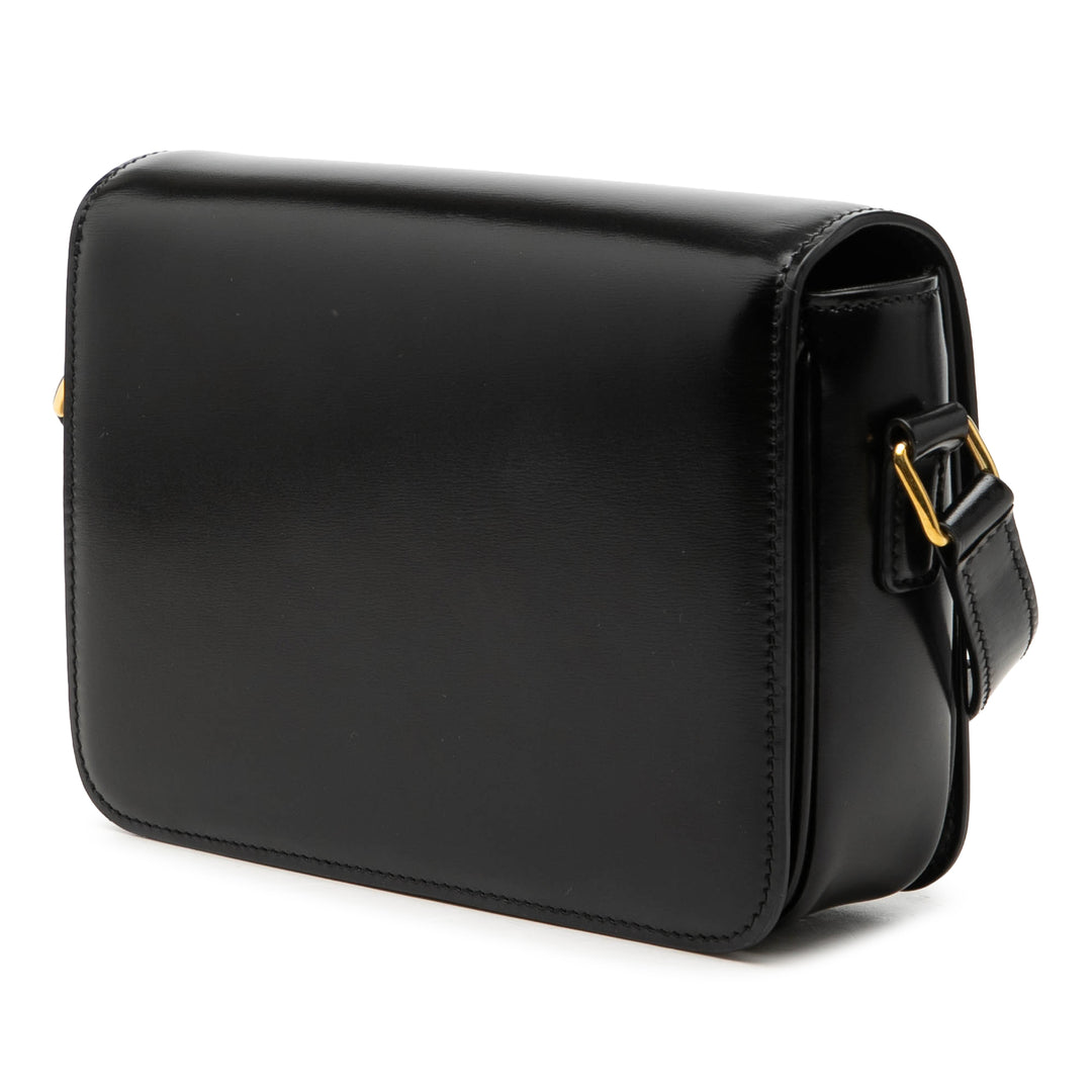 Celine Teen brillant Cuir de veau Triomphe Sac porté croisé