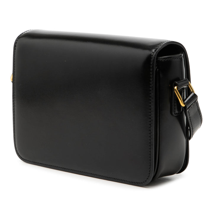 Celine Teen brillant Cuir de veau Triomphe Sac porté croisé