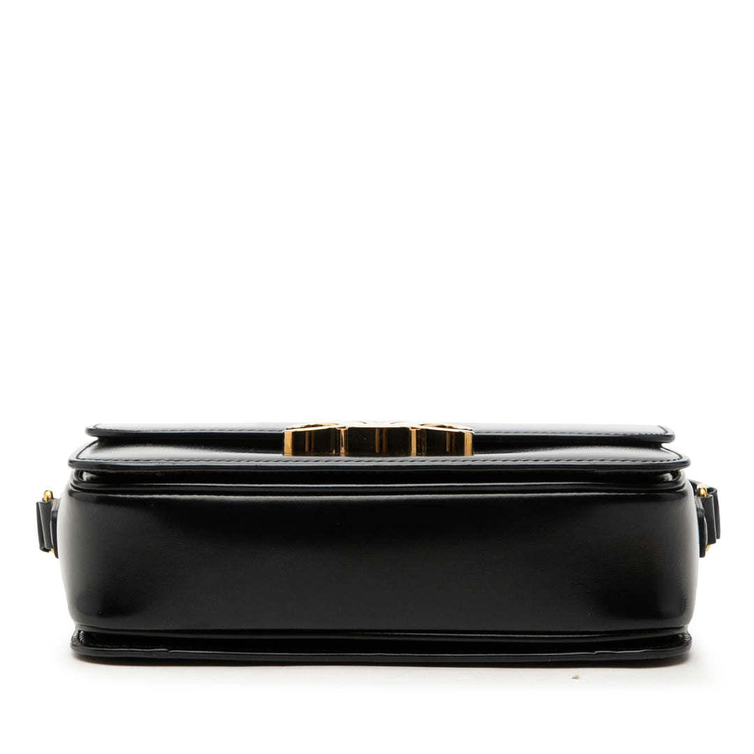 Celine Teen brillant Cuir de veau Triomphe Sac porté croisé