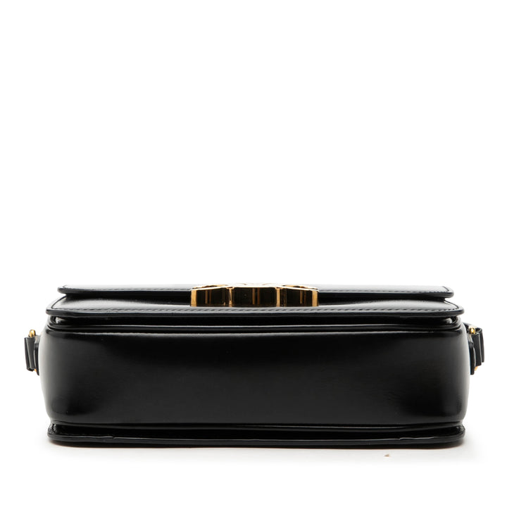 Celine Teen brillant Cuir de veau Triomphe Sac porté croisé