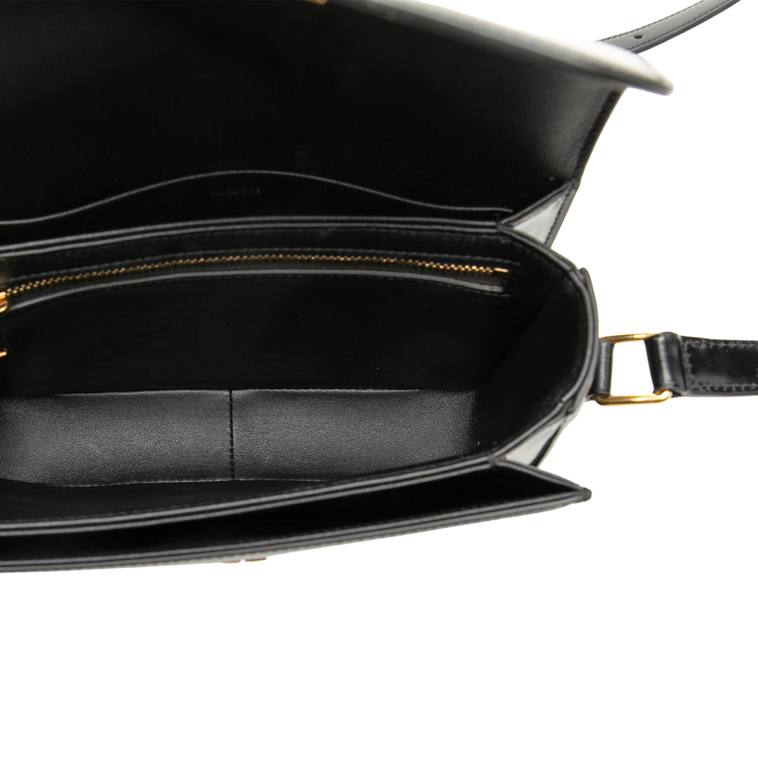 Celine Teen brillant Cuir de veau Triomphe Sac porté croisé