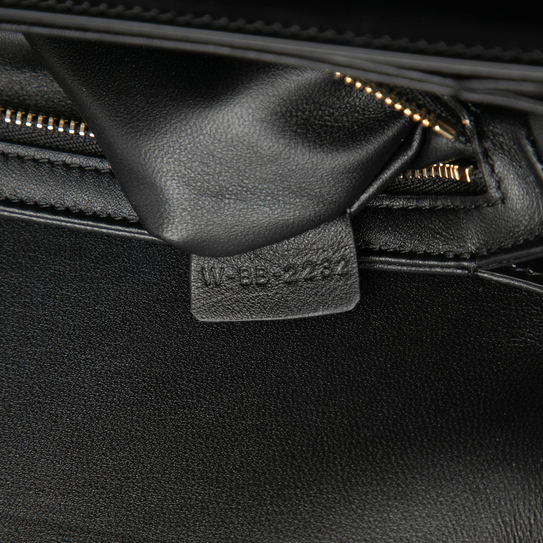 Celine Teen brillant Cuir de veau Triomphe Sac porté croisé