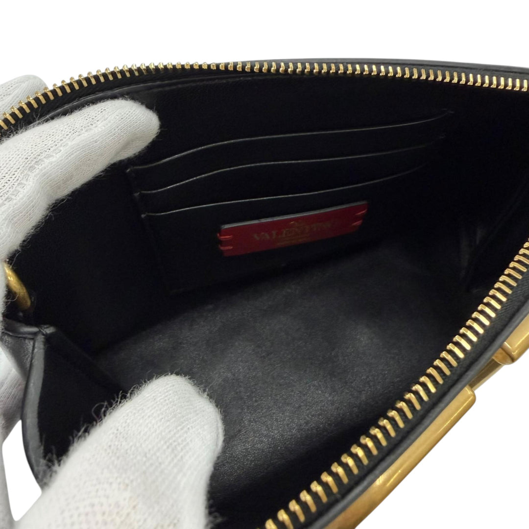 VLogo Trousse de maquillage Cuir de veau Noir