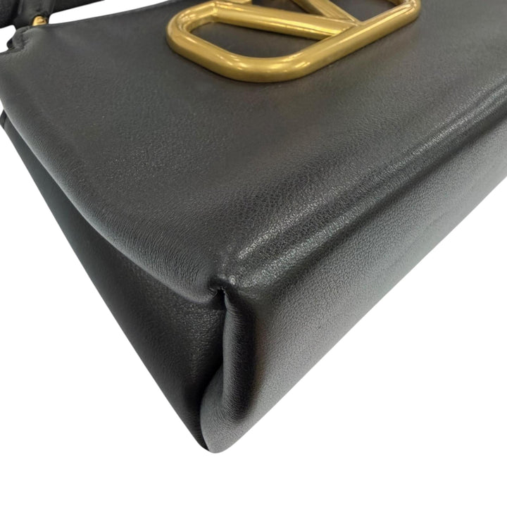 VLogo Trousse de maquillage Cuir de veau Noir