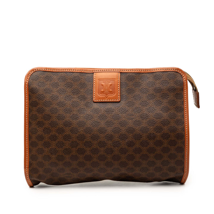 Celine Macadam Coated Toile Pochette