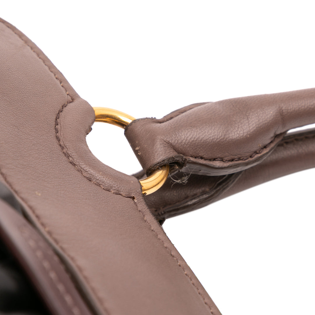 Miu Miu Matelasse Leather Turnlock Cabas Noir – GABY PARIS Authentique