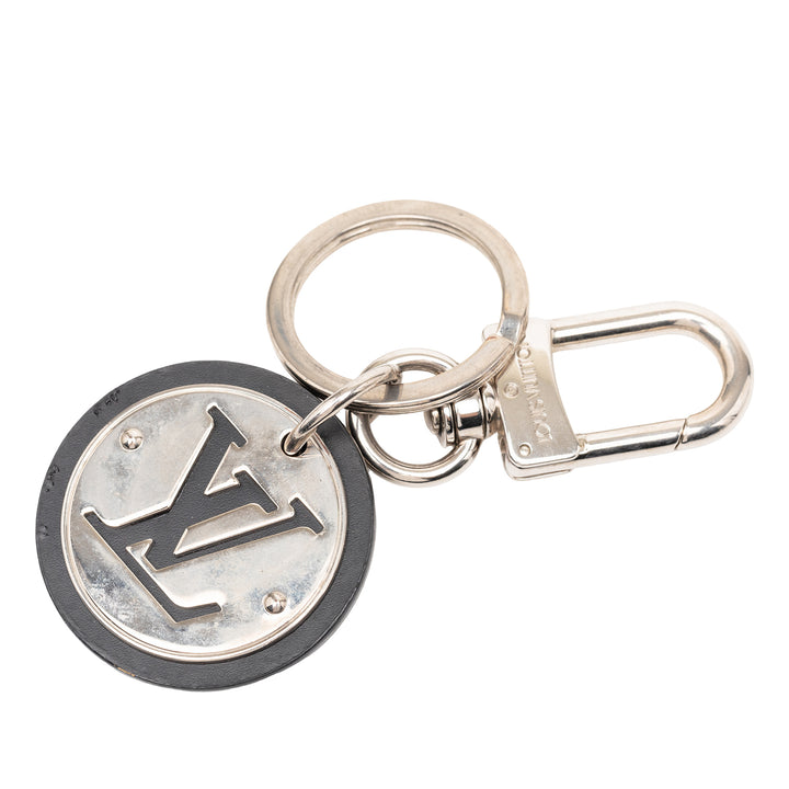 Louis Vuitton Stainless Steel et Cuir de veau LV Cut Circle Key Holder