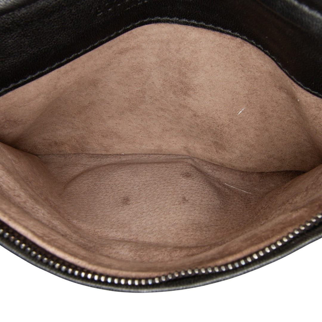 Bottega Veneta Nappa Intrecciato Turn Lock Pochette Noir