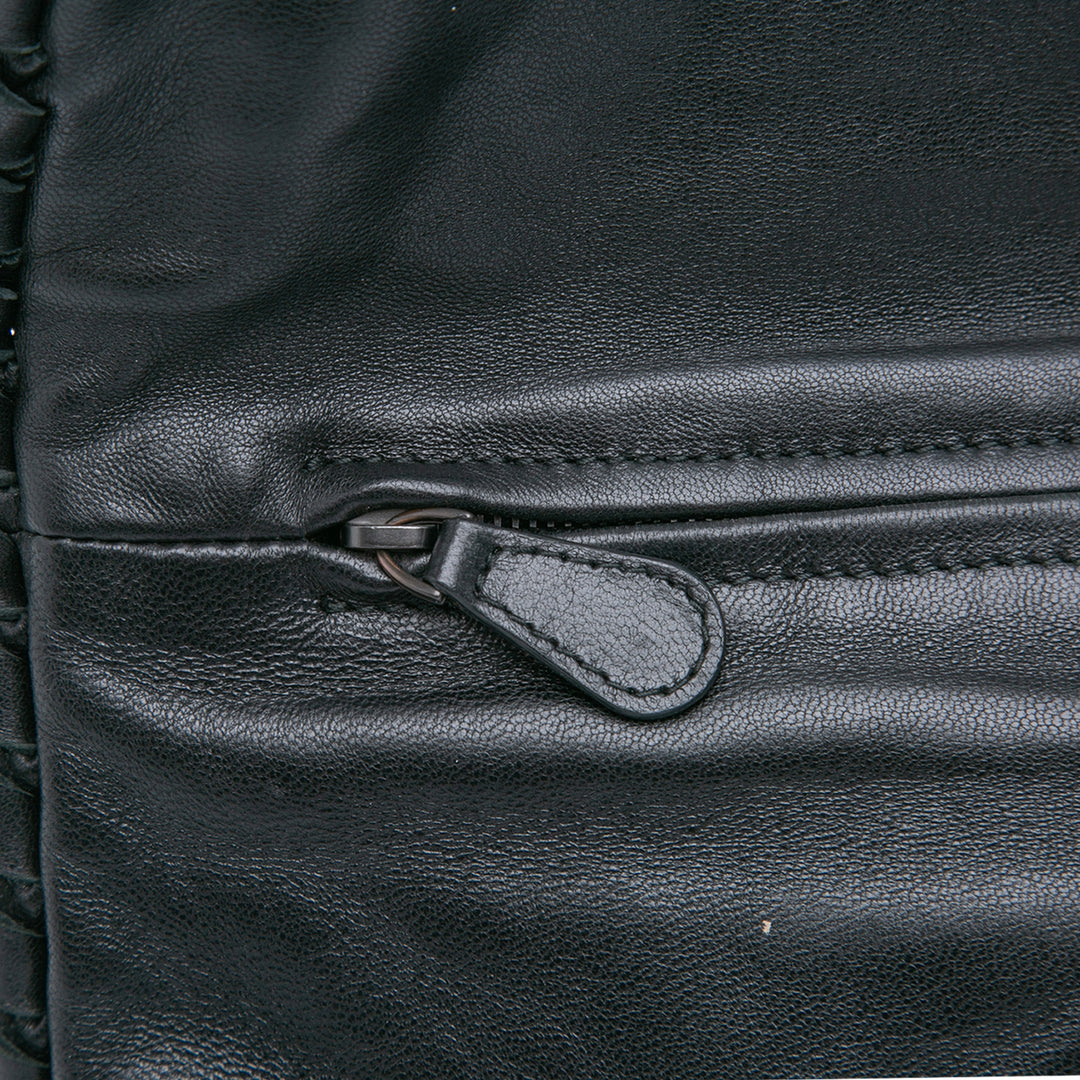 Bottega Veneta Nappa Intrecciato Turn Lock Pochette Noir