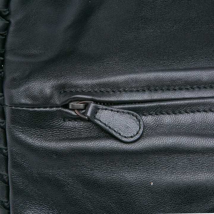 Bottega Veneta Nappa Intrecciato Turn Lock Pochette Noir