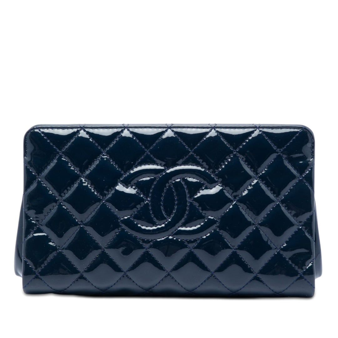 Chanel CC Matelassé Cuir verni Timeless Pochette