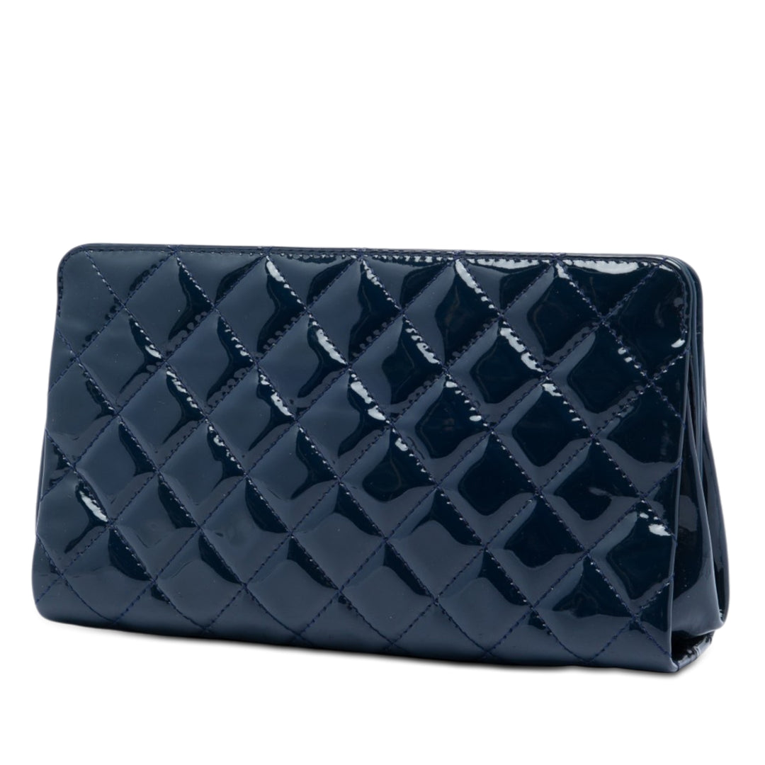 Chanel CC Matelassé Cuir verni Timeless Pochette