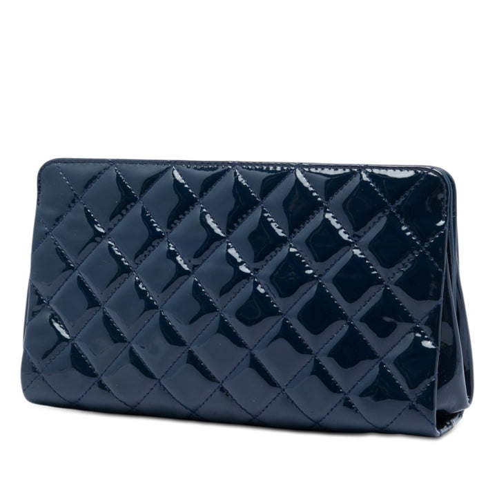 Chanel CC Matelassé Cuir verni Timeless Pochette