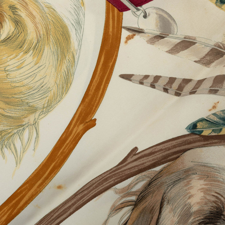Hermès Chiens Au Rapport Carre Foulard 90 Multi Multicolore – vue 9 – GABY PARIS