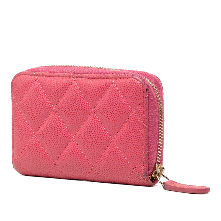 Chanel CC Matelassé Zippé Porte-monnaie Cuir caviar