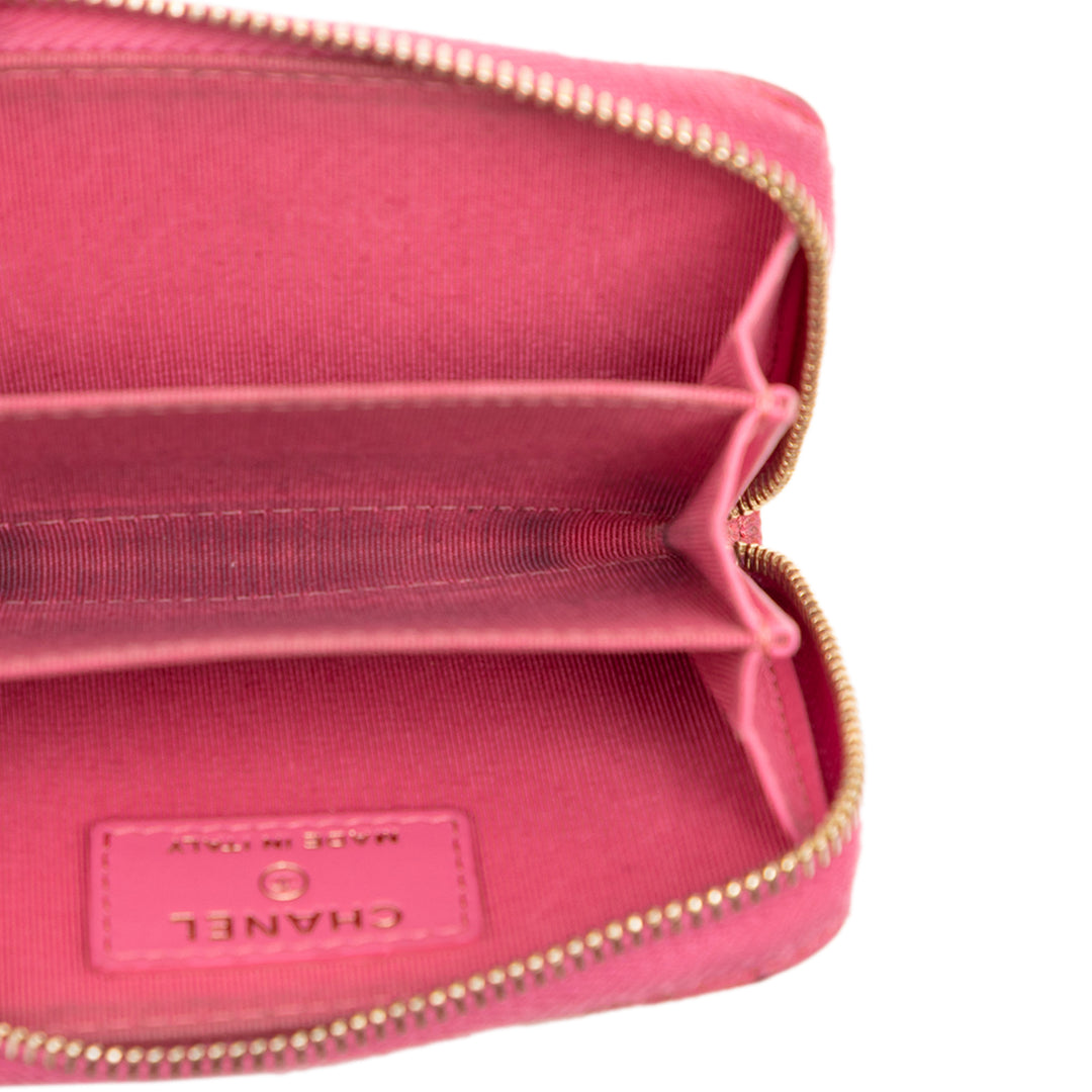 Chanel CC Matelassé Zippé Porte-monnaie Cuir caviar