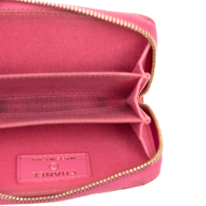 Chanel CC Matelassé Zippé Porte-monnaie Cuir caviar