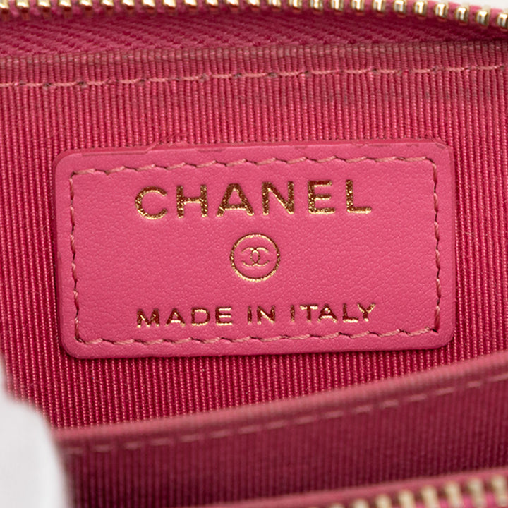 Chanel CC Matelassé Zippé Porte-monnaie Cuir caviar