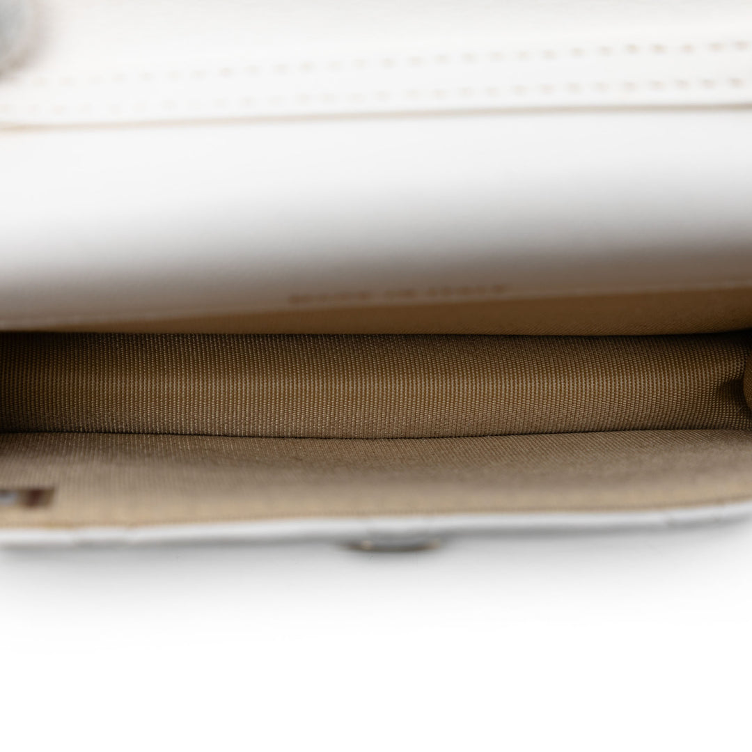 Chanel Mini CC Matelassé Cuir d’agneau Perle Crush Pochette avec chaîne