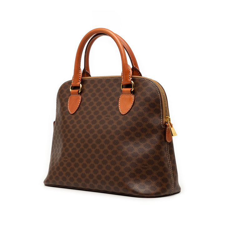 Celine Macadam Coated Toile Dome Sac à main