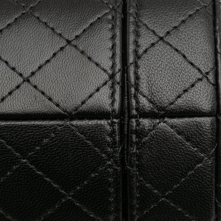 Chanel Mini Quilted Cuir d’agneau Round Vanity Case with Chain Noir – GABY PARIS Authentique