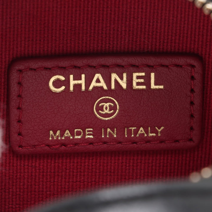 Chanel Cuir d’agneau 19 Rond Pochette avec chaîne