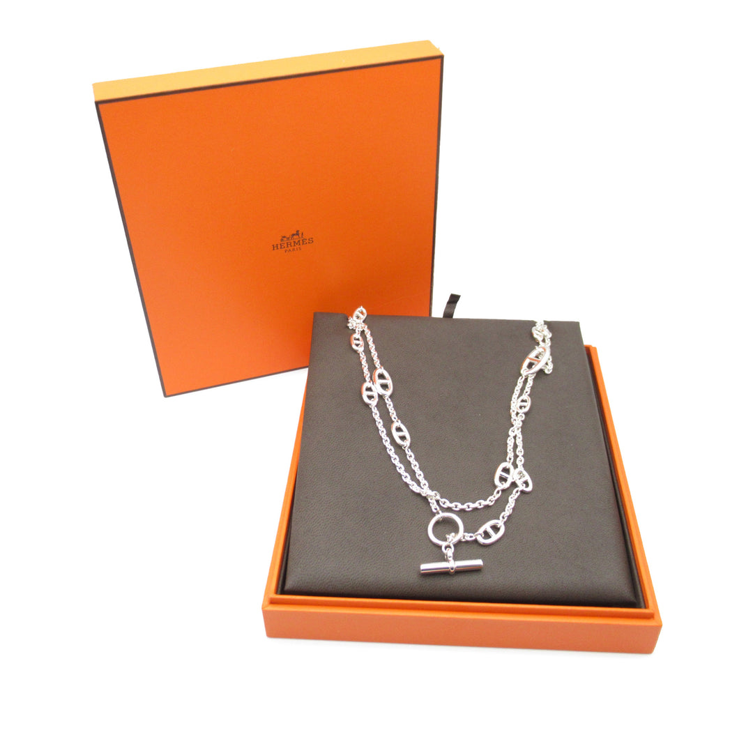 Sterling Silver Chain d'Ancre Farandole Necklace Silver - Gaby Paris