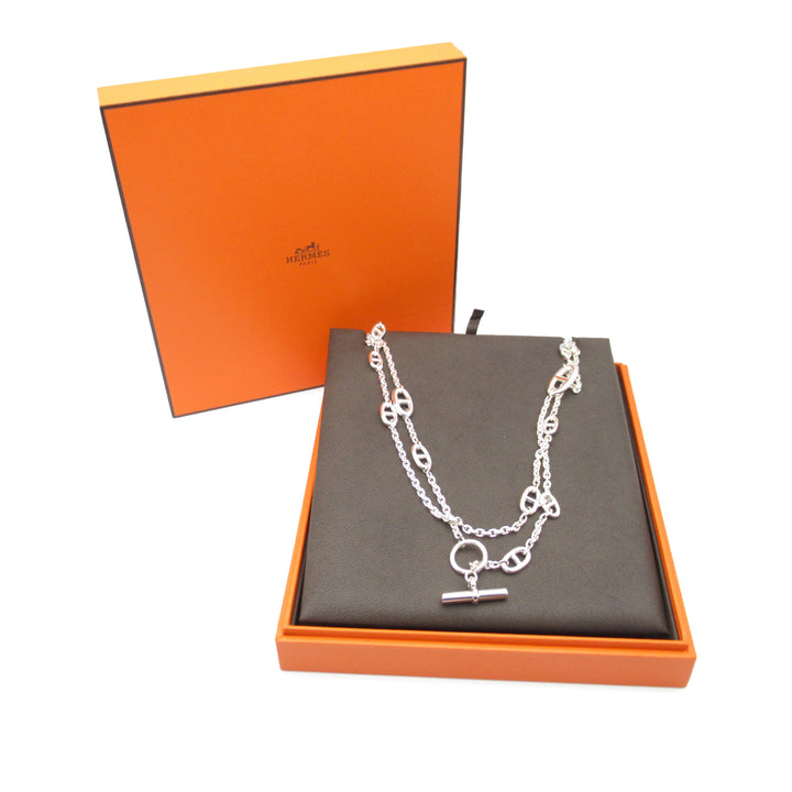 Sterling Silver Chain d'Ancre Farandole Necklace Silver - Gaby Paris