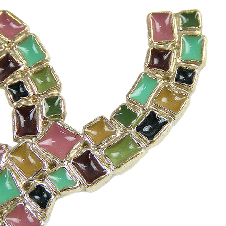 Chanel Doré Plated Enamel CC Broche Doré – GABY PARIS Authentique