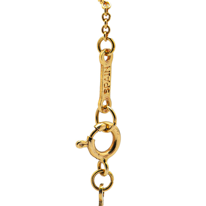 Elsa Peretti 18K Yellow Gold Open Teardrop Pendant Necklace Gold - Gaby Paris