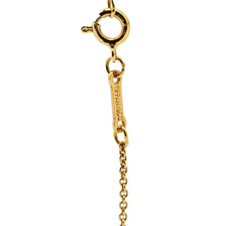Elsa Peretti 18K Yellow Gold Open Teardrop Pendant Necklace Gold - Gaby Paris