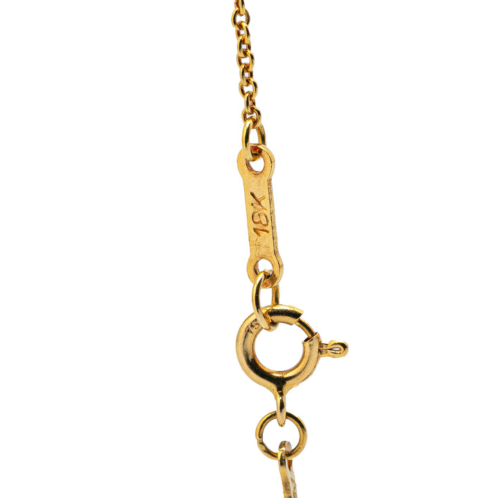 Elsa Peretti 18K Yellow Gold Open Teardrop Pendant Necklace Gold - Gaby Paris