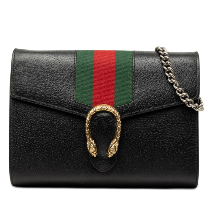 Gucci Mini Cuir de veau Dionysus Web Wallet on Chain