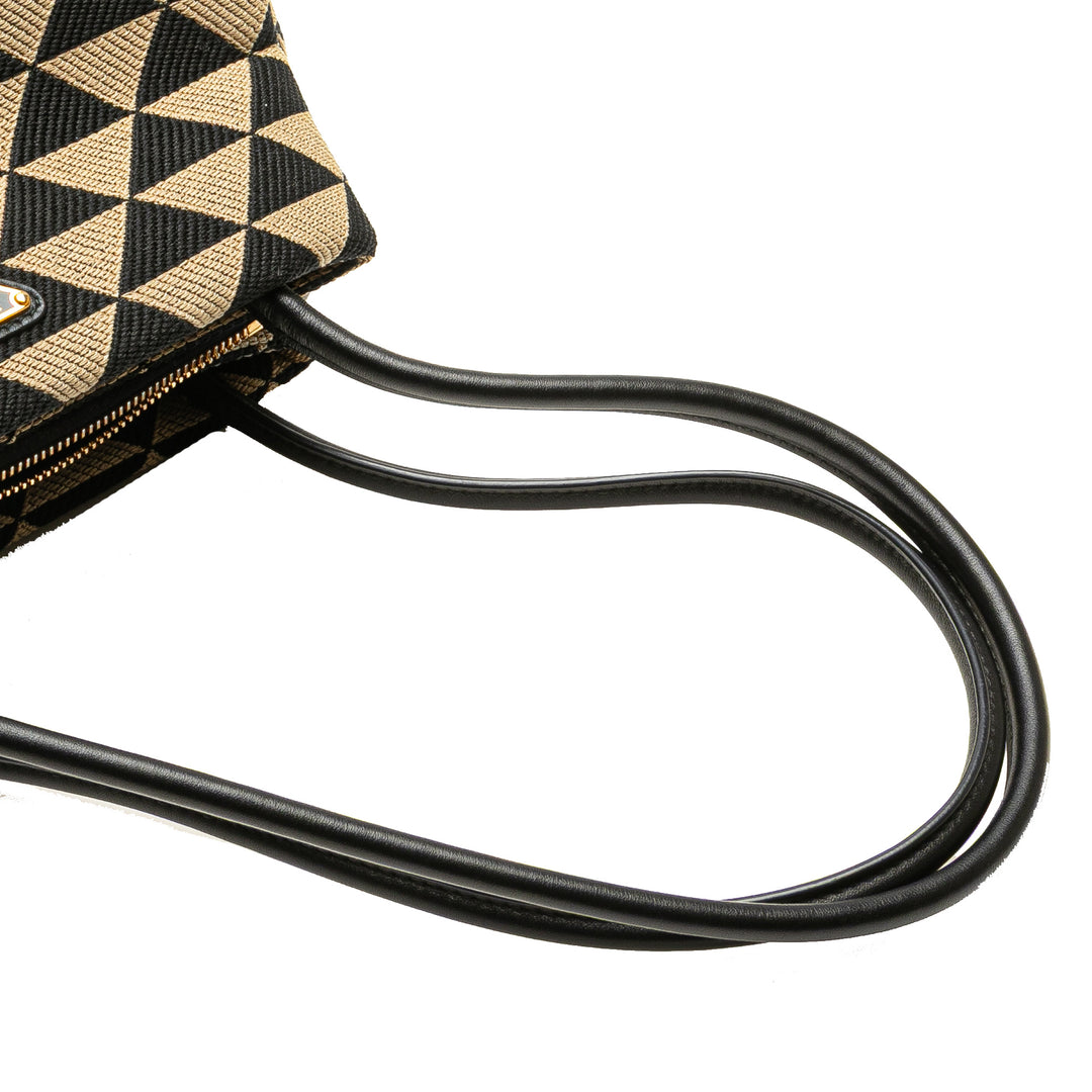 Prada Small Triangolo Symbole Jacquard brodé Sac bandoulière