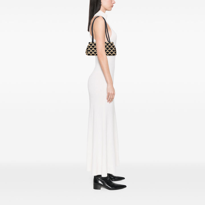 Prada Small Triangolo Symbole Jacquard brodé Sac bandoulière