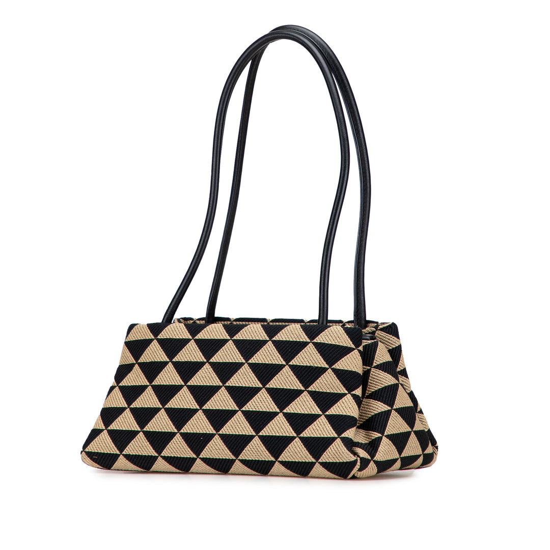 Prada Small Triangolo Symbole Jacquard brodé Sac bandoulière
