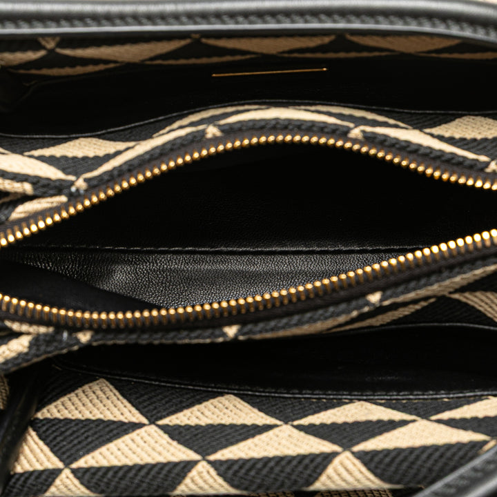 Prada Small Triangolo Symbole Jacquard brodé Sac bandoulière