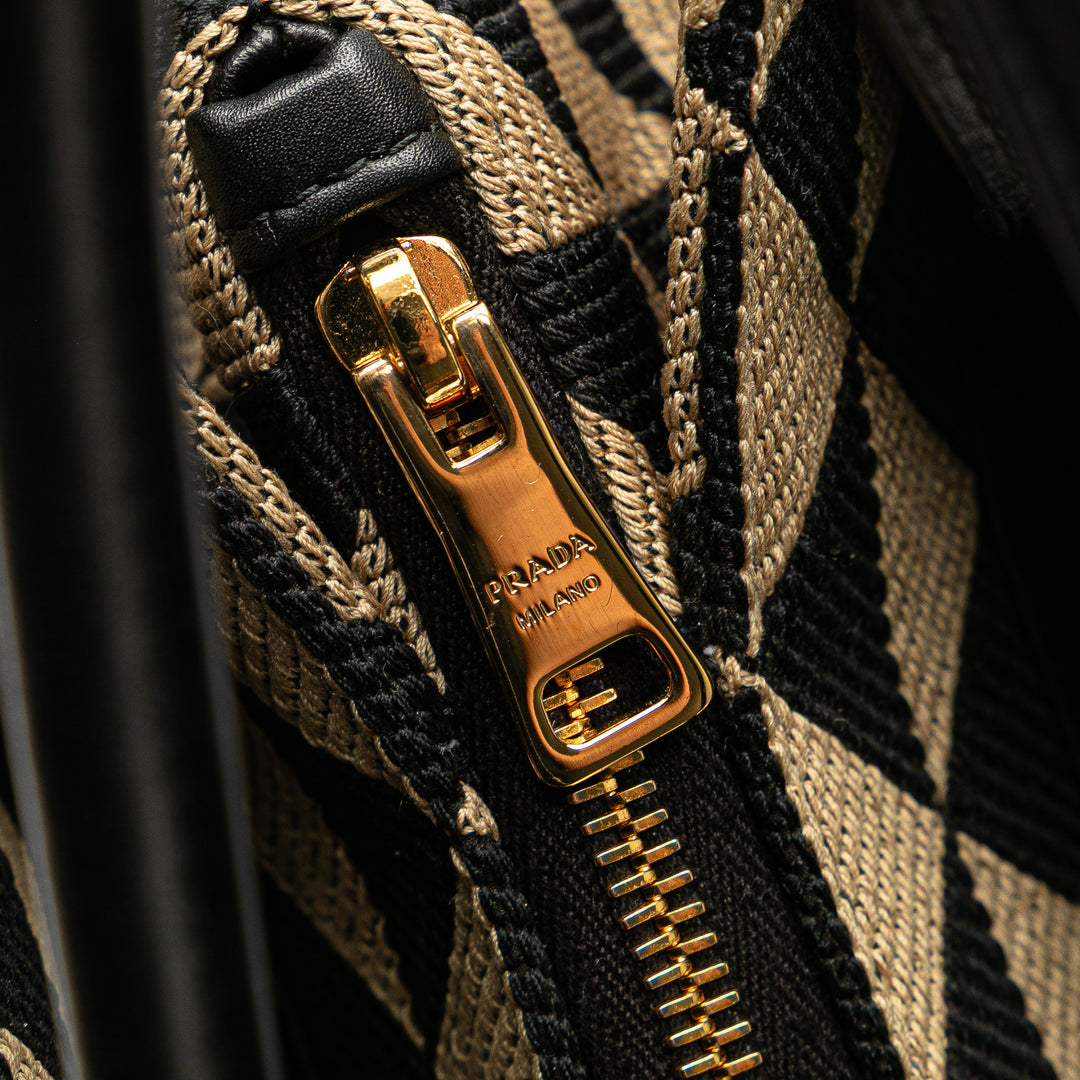 Prada Small Triangolo Symbole Jacquard brodé Sac bandoulière