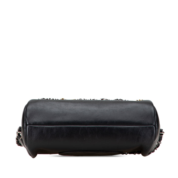 Chanel Cuir de veau Signature Chain Signe Bowling Bag Noir – GABY PARIS Authentique
