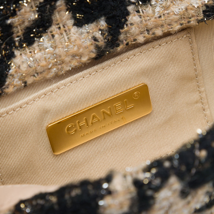 Chanel Houndstooth Tweed 19 Sac ceinture