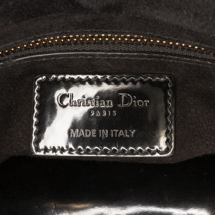 Dior Mini Cuir verni Cannage Studded Supple Lady Dior Noir – GABY PARIS Authentique