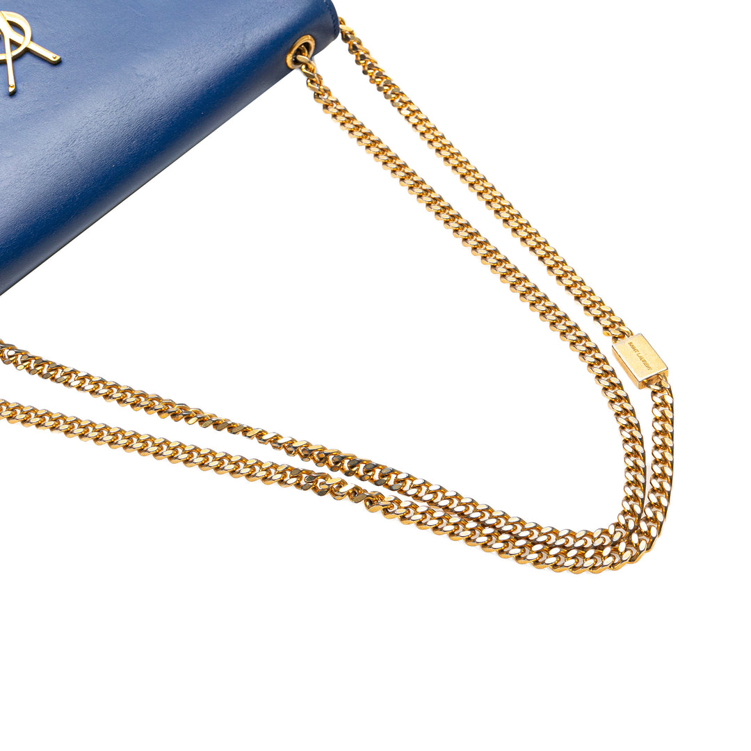 Saint Laurent Medium Smooth Cuir de veau Monogram Kate Tassel Sac porté croisé