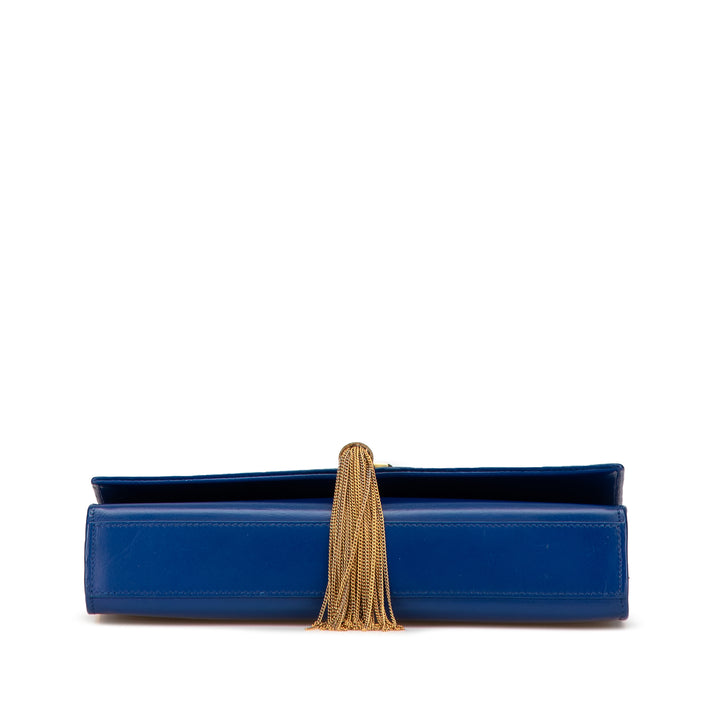 Saint Laurent Medium Smooth Cuir de veau Monogram Kate Tassel Sac porté croisé