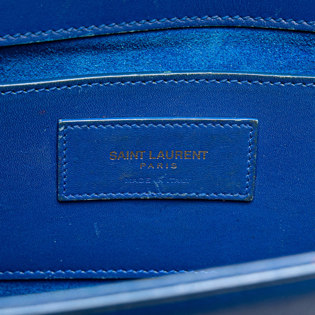 Saint Laurent Medium Smooth Cuir de veau Monogram Kate Tassel Sac porté croisé