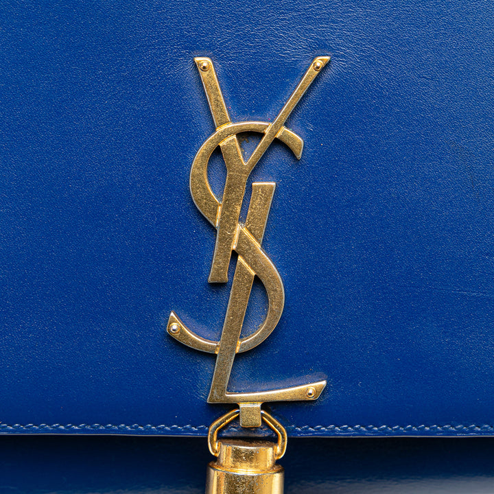 Saint Laurent Medium Smooth Cuir de veau Monogram Kate Tassel Sac porté croisé