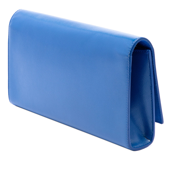 Saint Laurent Grain De Poudre Cassandre Pochette Monogram Bleu – vue 2 – GABY PARIS