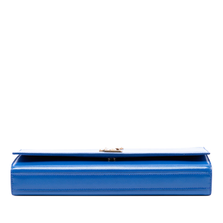 Saint Laurent Grain De Poudre Cassandre Pochette Monogram Bleu – vue 3 – GABY PARIS