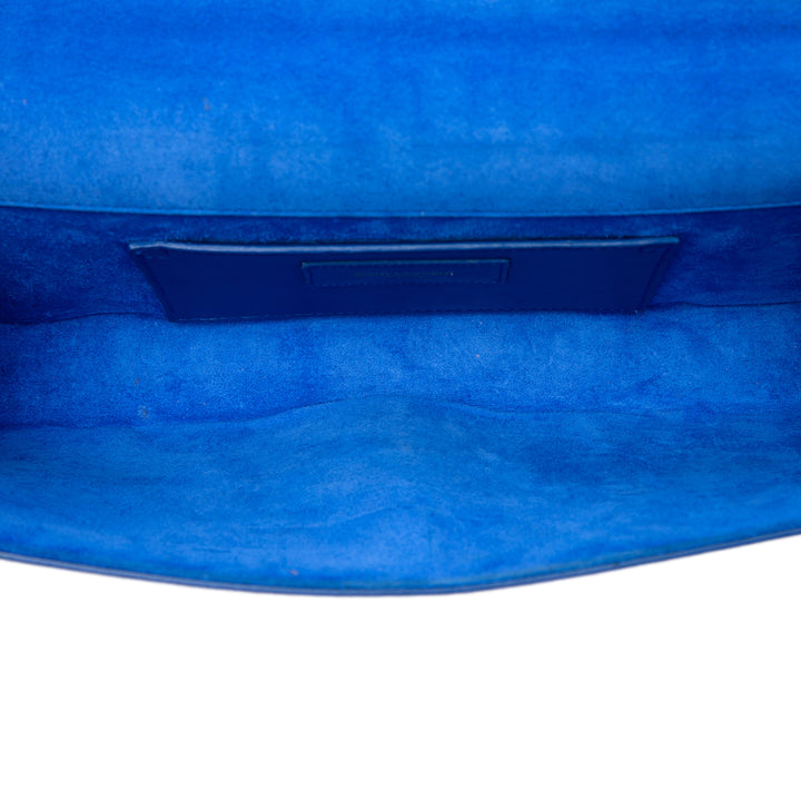 Saint Laurent Grain De Poudre Cassandre Pochette Monogram Bleu – vue 4 – GABY PARIS
