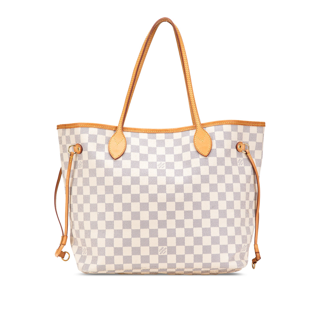 Damier Azur Neverfull MM White - Gaby Paris
