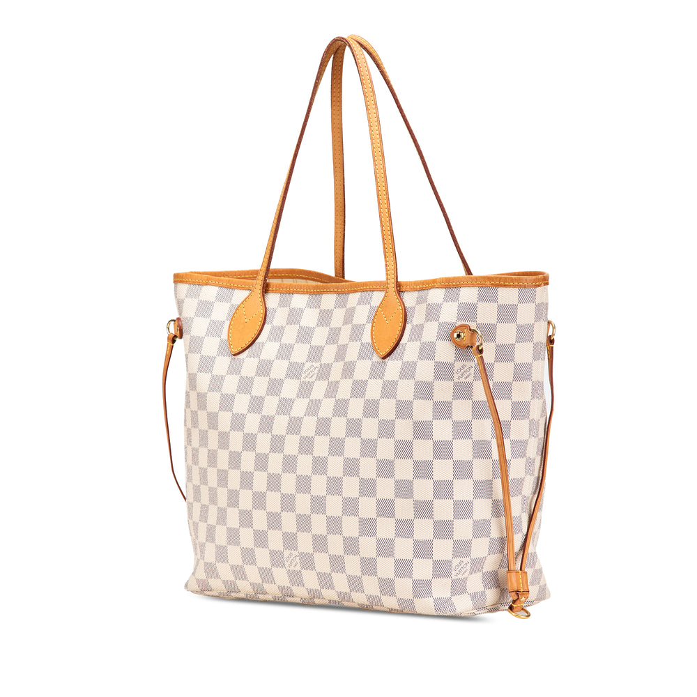 Damier Azur Neverfull MM White - Gaby Paris
